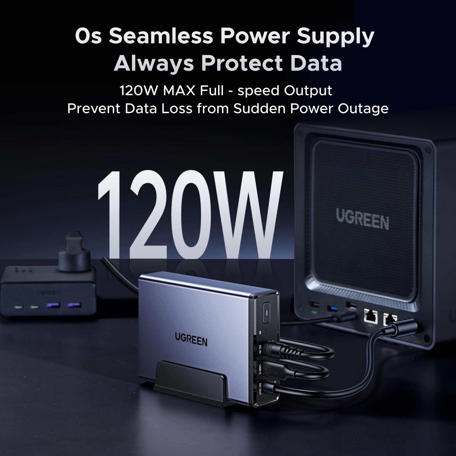 Amazon.com: UGREEN DXP4800 Plus & US3000, 12000mAh Uninterruptible